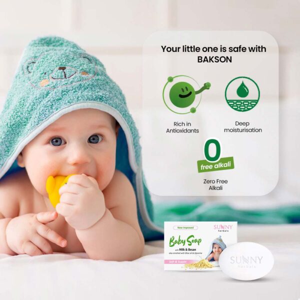 BABY SOAP WITH MILK & BESAN - 75G