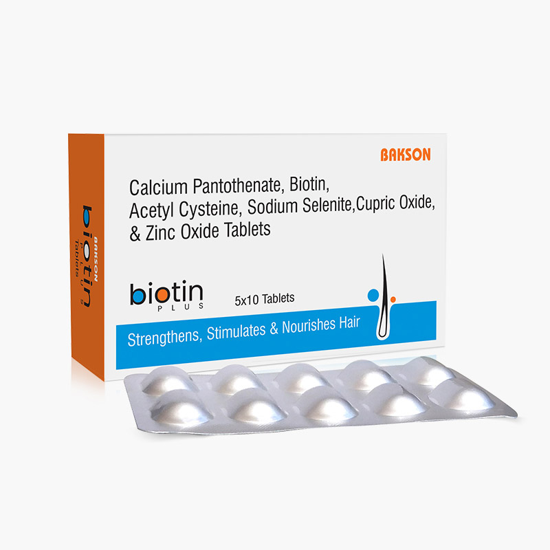 BIOTIN PLUS (Calcium Pantothenate, Biotin, Acetyl Cysteine, Sodium Selenite, Cupric Oxide, & Zinc Oxide Tablets)