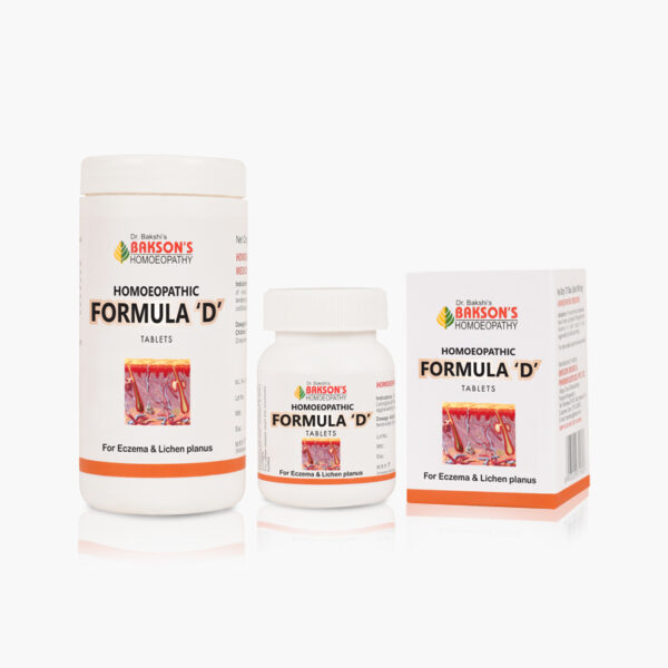 BAKSON HOMOEOPATHIC FORMULA 'D' TABLETS