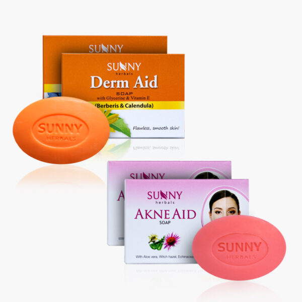 AKNE AID SOAP (2x75G) & DERM AID SOAP (2x75G)