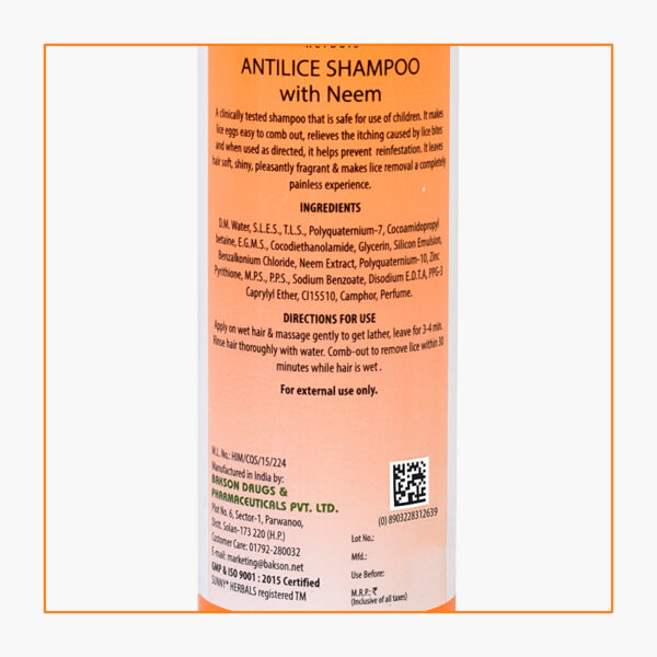 SUNNY HERBALS ANTI LICE SHAMPOO 150ML WITH FACE SCRUB 10 GM