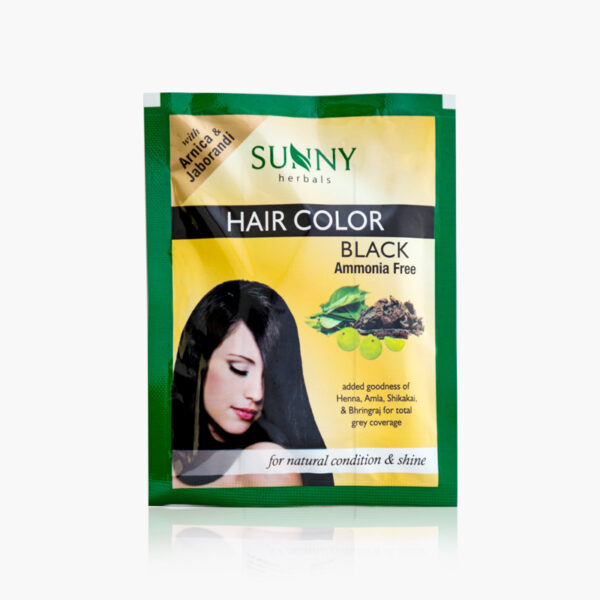 HAIR COLOR BLACK-2 SACHETS OF 10GM EACH