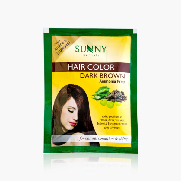 HAIR COLOR DARK BROWN-2 SACHETS OF 10GM EACH