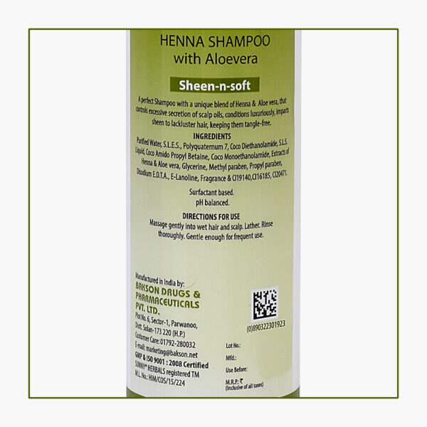 HENNA SHAMPOO (WITH ALOEVERA)-250ML