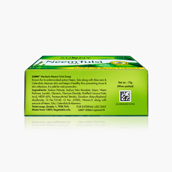 NEEM TULSI SOAP-75GMS WITH HAIR REVIVER 30 ML (PACK OF 3 PCS SOAP WITH 1 PC HAIR REV)