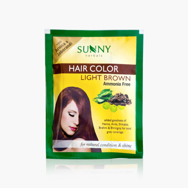 HAIR COLOR LIGHT BROWN-2 SACHETS OF 10GM EACH