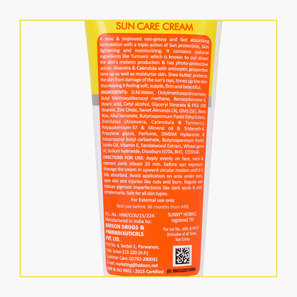 SUN CARE CREAM (SPF 30) - 100GMS