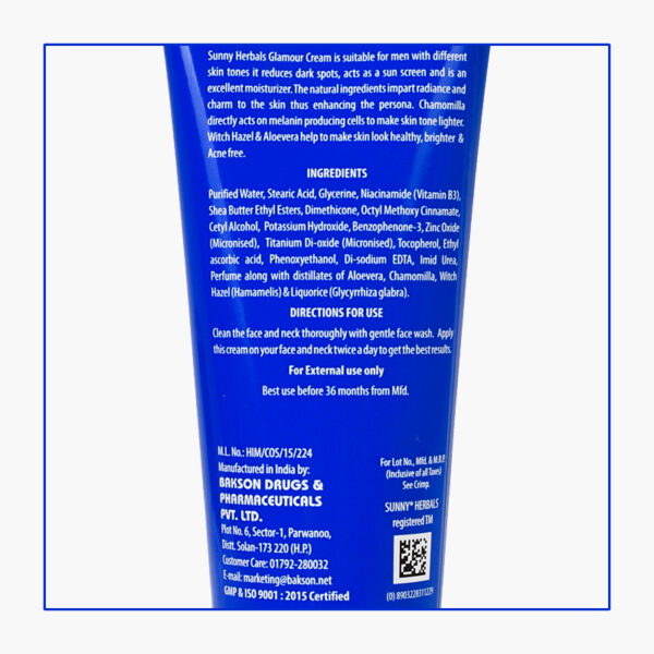 SUNNY HERBALS GLAMOUR CREAM FOR MEN 100 GM WITH SHAVING CREAM 25 GM