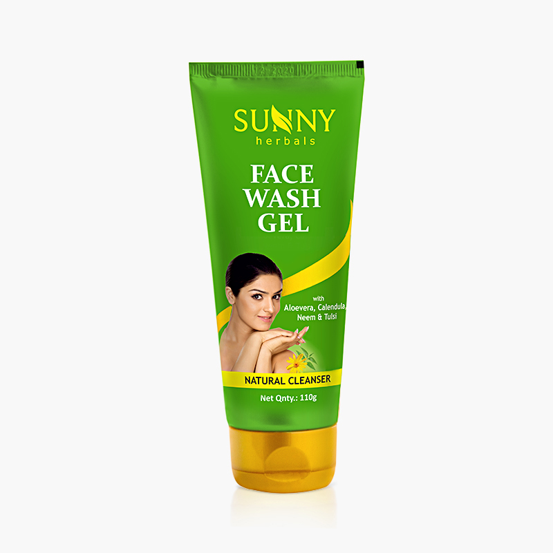 SUNNY HERBALS FACE WASH GEL (WITH NEEM AND TULSI)-110GMS