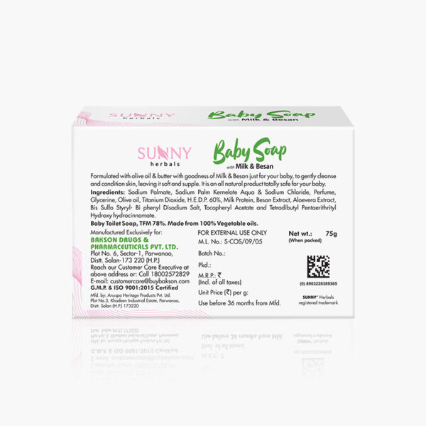 BABY SOAP WITH MILK & BESAN - 75G