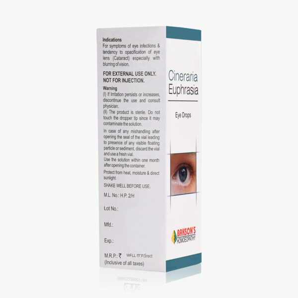 CINERARIA EUPHRASIA EYE DROPS