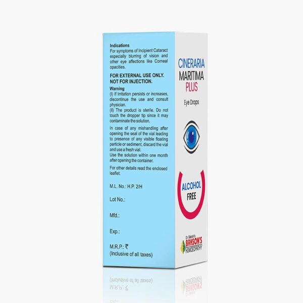 CINERARIA MARITIMA EYE DROPS (ALCOHOL FREE)