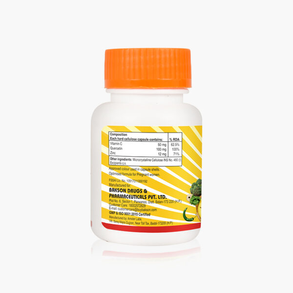 VITAMIN-C, QUERCETIN & ZINC 30 CAPSULES